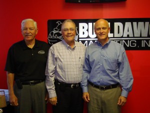(l to r) Mickey Nutting COO, Sam Cole and Mike Nutting, President of Bulldawg Marketing. (l to r) Mickey Nutting COO, Sam Cole and Mike Nutting, President of Bulldawg Marketing.