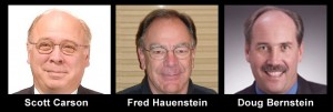 (L-R) Scott Carson, Fred Hauenstein, Doug Bernstein (L-R) Scott Carson, Fred Hauenstein, Doug Bernstein