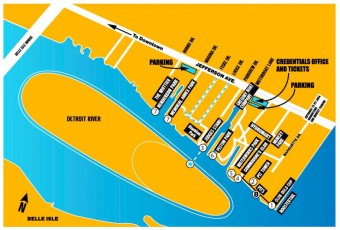 Detroit APBA Gold Cup Course Map