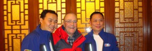 Sam Cole with Wan Honjun and Zhengmin Shi